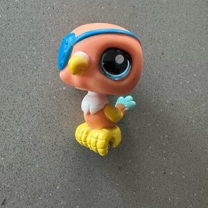 Littlest Pet Shop Orange and Yellow Bird Figure